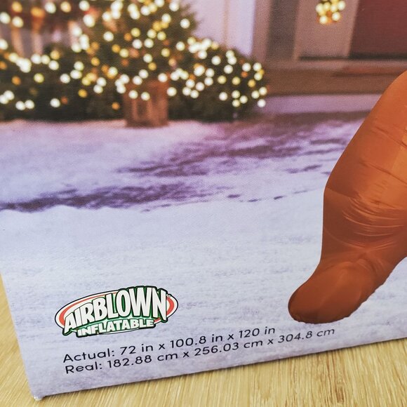 10 Ft GEMMY GIANT Christmas KANGAROO Inflatable Airblown Outdoor Holiday Yard - Picture 5 of 11